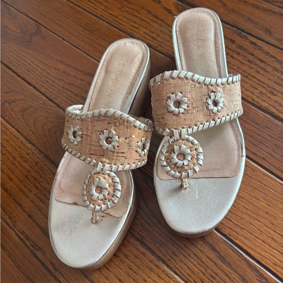 Jack Rogers 2" Platform Wedge Heel Sandals - Picture 1 of 8